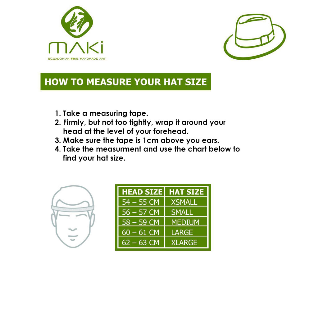 Maki hat size guide